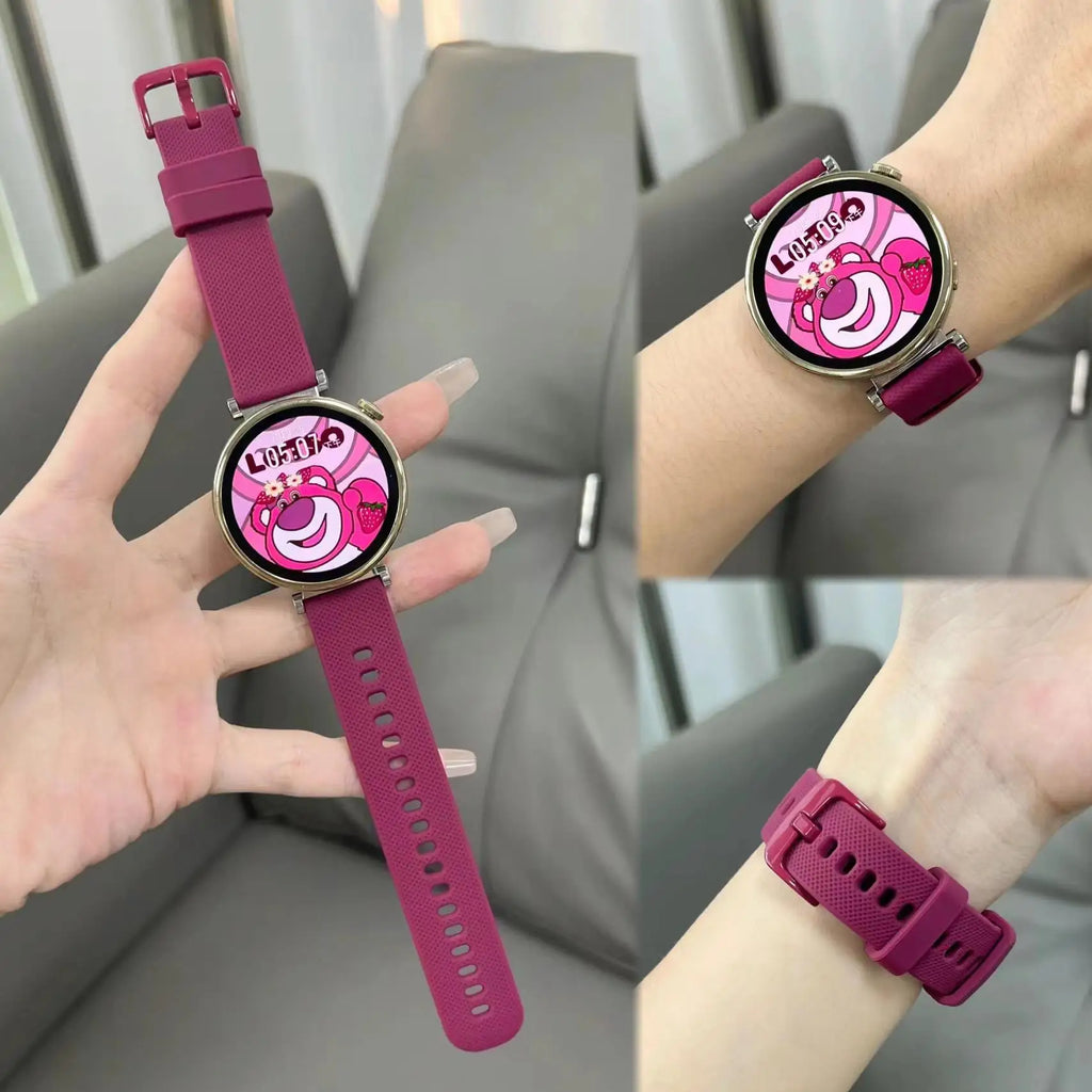 Silicone Band For Samsung Galaxy Watch 7/6/5/pro/4/Classic/active 2 47-44mm 20mm/22mm sport bracelet huawei gt 18mm watch strap