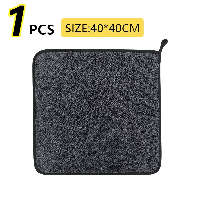 40*60/40cm Car Wash Towel 600GSM Microfiber Double-Sided Ultra Absorbent Car Wash Cloth Cleaning Drying Towel Washing Accessorie