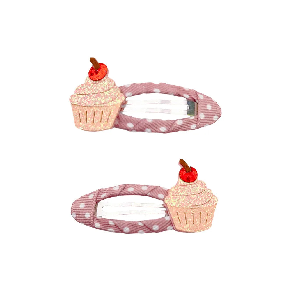 Cartoon Animal Fruit BB Hair Clips for Girls Cute Sequin Droplet Design Snap Barrettes Toddler Daily Headwear Accessory