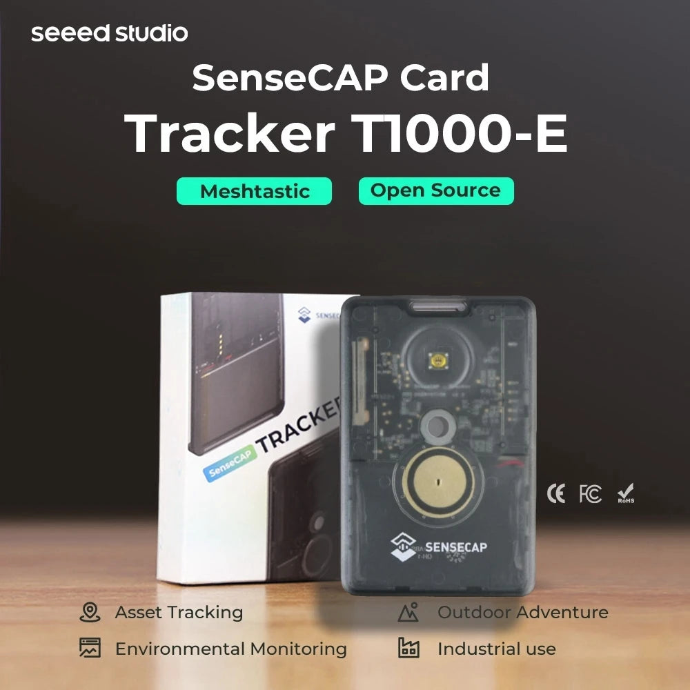 Meshtastic 868mhz Location Tracking MeshCore Lora SenseCAP T1000E Card Tracker 915mhz Antenna GPS NRF52840 IP65,BLE 5.0