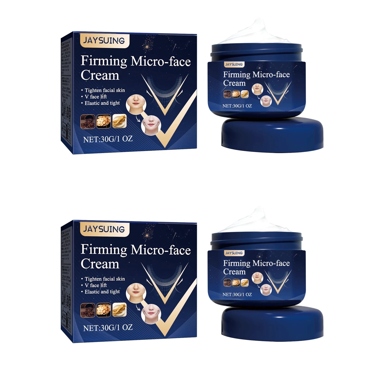V Shape Lift Cream S-limming Lifting Improve Masseter Muscle Double Chin Anti W-rinkle Reshape Face Counter Firming Skin Care