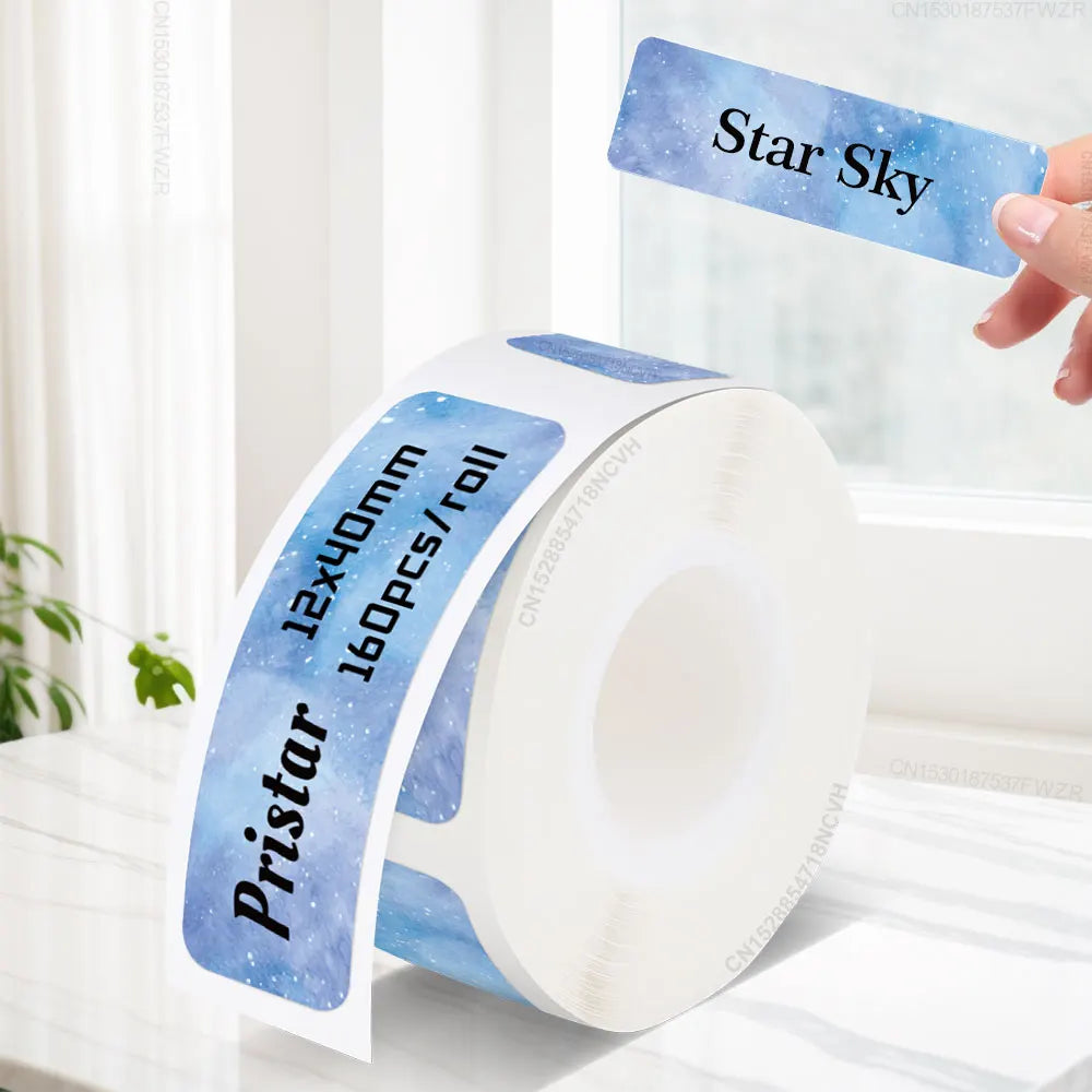 1PK P15 Transparent Label Tape 14mmx30mm Clear Waterproof Self Adhesive Label Sticker Paper for Marklife P15 P12 Label Maker