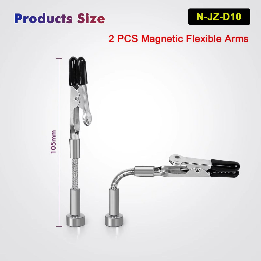 NEWACALOX Magnetic Mini Soldering Flexible Arm PCB Circuit Board Hoder Soldering Tool for Jewelry Making/Electronic Repair