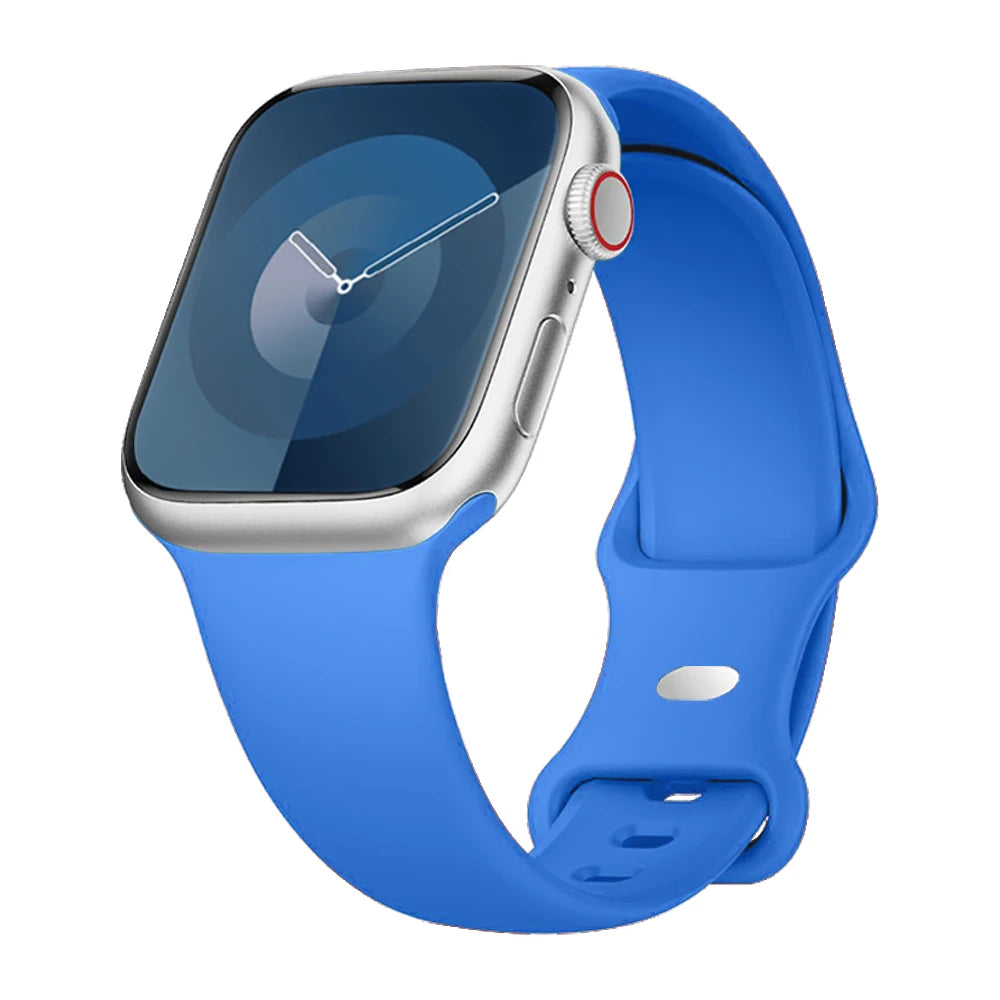 Strap for apple watch band 40mm 44mm 45mm 49mm 41mm 46mm 42mm silicone correas bracelet iwatch series 3 5 6 7 8 9 ultra 2 se 10
