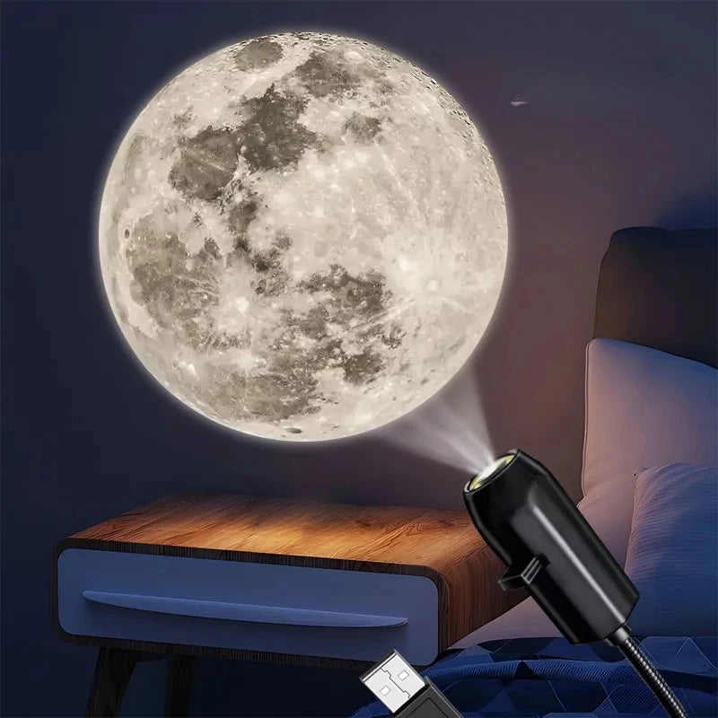USB Galaxy Projection Lamp,10pcs Patterns LED Light Projects Starry Sky Galaxy Atmosphere Light Festive Decoration Creative Gift