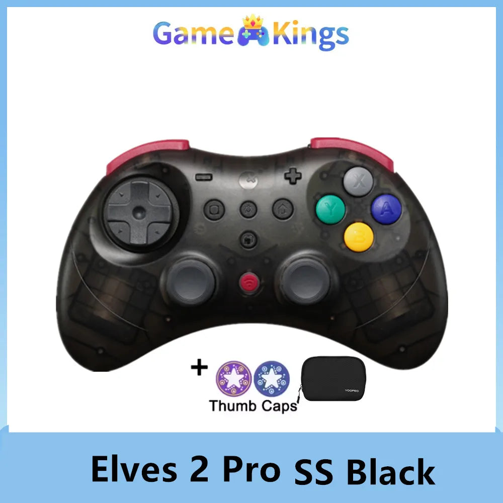 GuliKit Elves 2 Pro Wireless Gaming Controller for Switch 2,Windows,iOS & Android, Hall Effect Joysticks,1000Hz Polling Rate