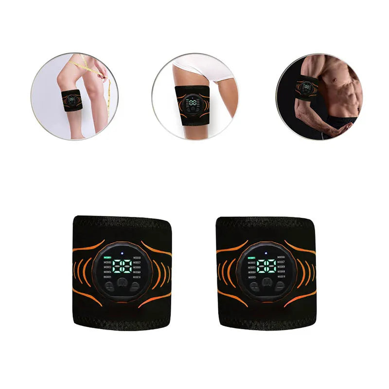 Smart Muscle Stimulator Arm Trainer Muscle Toner Arm Shaping Slimming Massager Home Gym Fitness Equiment  USB Recharge