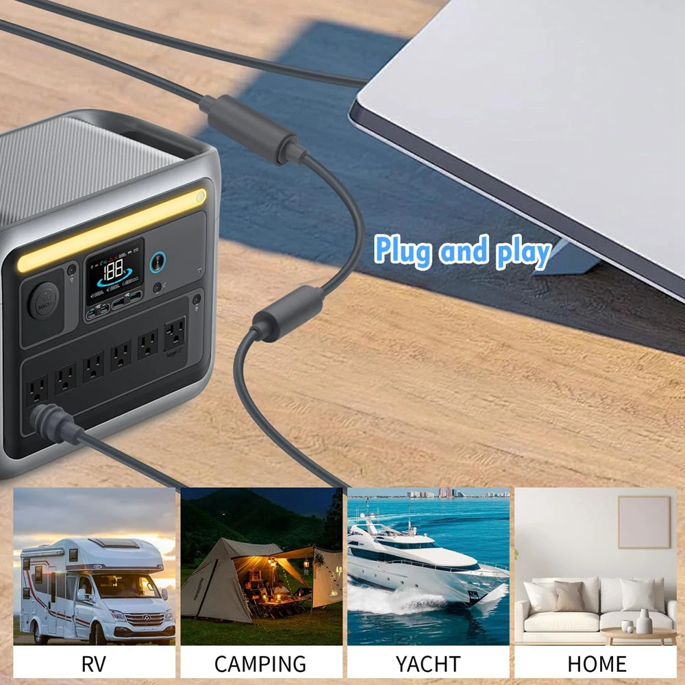For Starlink Mini Extension Cable DC 5.5 * 2.1mm Female to Female Coupler Adapter Power Cable Connector Waterproof Accessories
