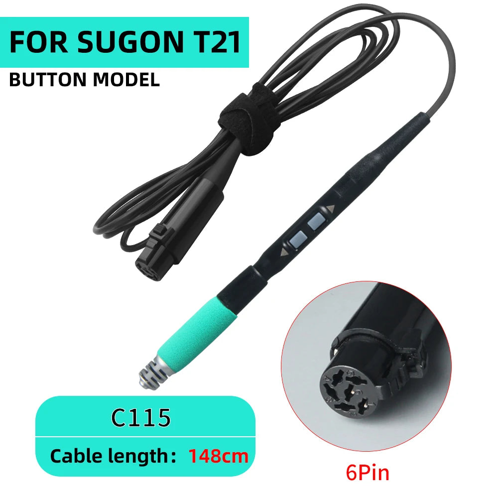 SUGON Soldering Station Handle T210/T115/T245/T12 Compatible Original C210 C245 C115 Soldering Tip Welding Tools Replace