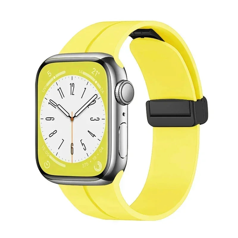 Magnetic Strap For Apple watch ultra band 44mm 45mm 49mm 40mm 41mm 42mm 38mm 45 mm Silicone Bracelet iWatch Series 7 8 se 6 5 3