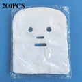 200 Pure Cotton DIY Beauty Mask Salon Disposable Facial Gauze Highly Water Absorption Non-Irritating Face Gauze Mask Soft