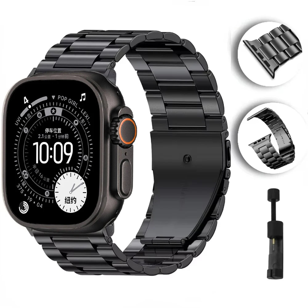 Metal strap For Apple watch 10 46mm 42mm Ultra/2 49mm 9 8 7 45mm 41mm Stainless steel wristband For iWatch 6 5 4 3 SE 44mm 40mm