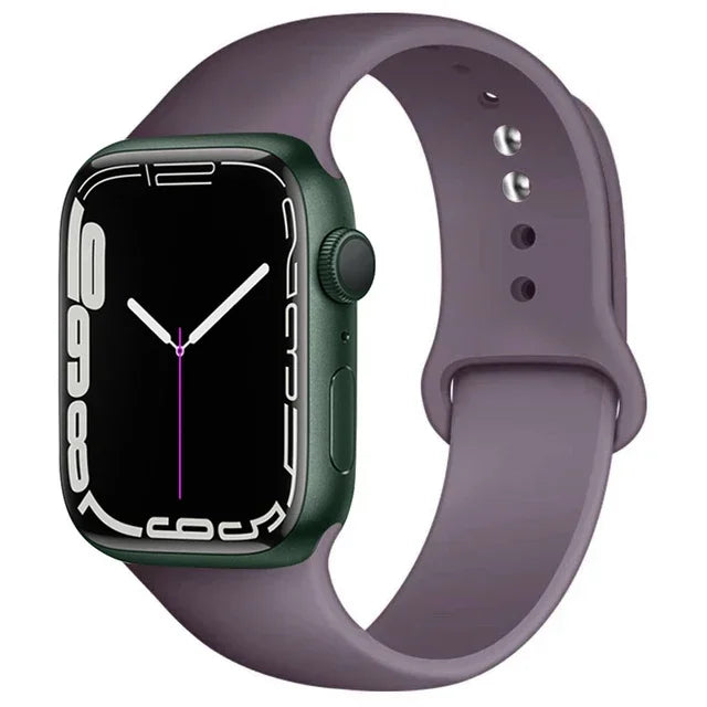 Silicone Band For Apple Watch straps 49mm 40mm 44 mm 45mm 46mm 42mm 41mm 38mm sports bracelet iWatch series 10 9 8 3 SE ultra 2