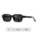 2025 New Small Square Frame Men's Sunglasses High Quality Propionic Acid Pin Technology Fashion Women Shades Punk Eyewear