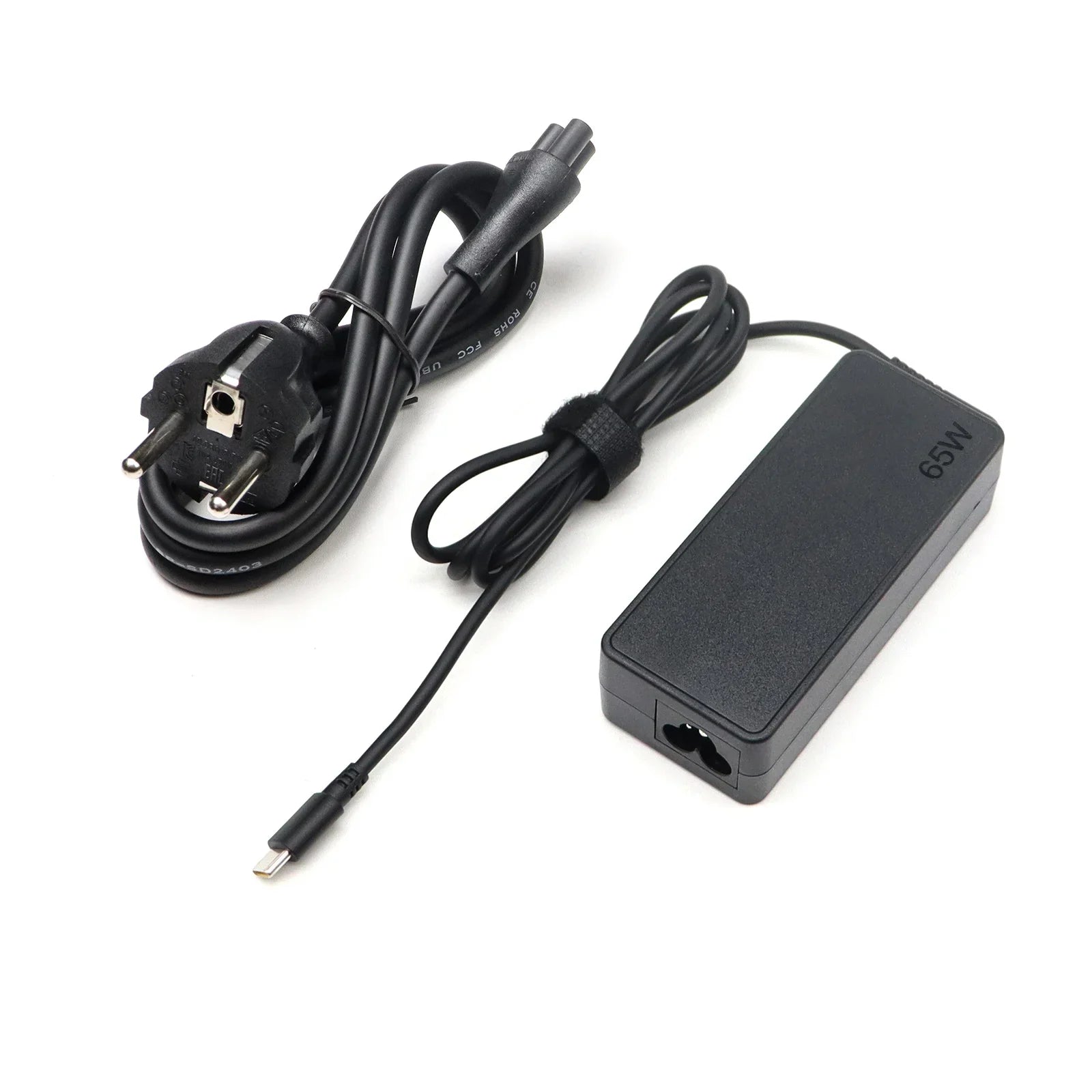 Notebook Power Adapter 65W 20V3.25A Laptop Charger with Type-C Interface Compatible with EU Plug for Part ASUS/Lenovo/HP Laptops