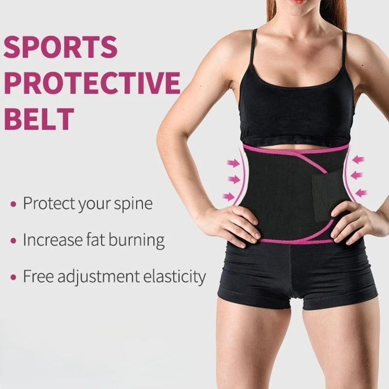 Sports Sweat Burst Waist Support Belt Shape Running Durable Waist Abdominal Fat Burning Training Belt Sauna Set Waist Trimmer