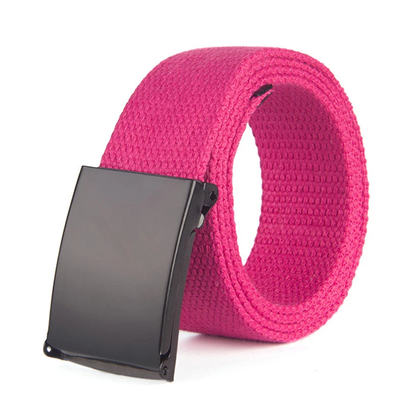 New Men's Belts Tactical Outdoor Belt Male Colourful  Canvas Trouser Belt High Quality Trend Man Waistband