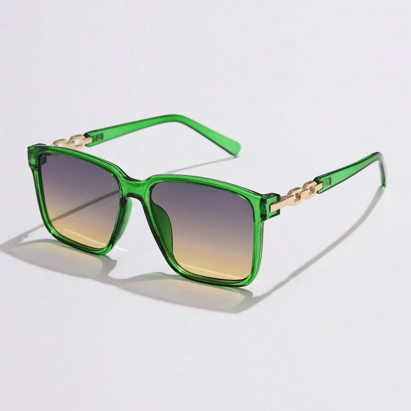 Fashion Womens Sunglasses Square Style Sun Glasses Accessories Gradient Lens Anti-UV400 Luxury Brand Oculus Eyeglasses Female