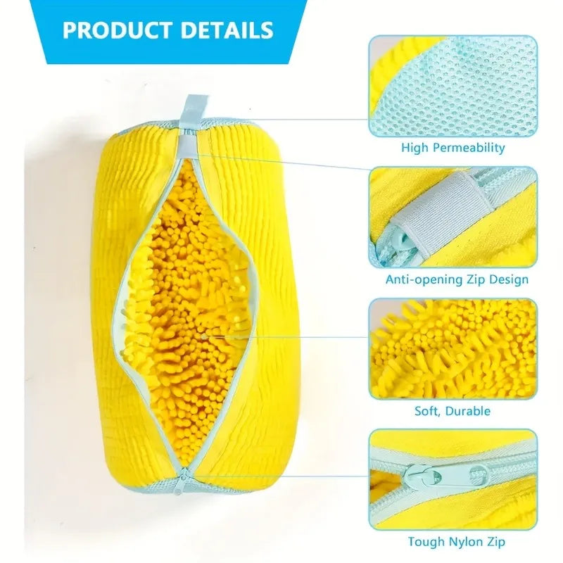Durable Shoe Washing Machine Bag or brush for All Shoe Types,Ideal for Sneakers and Casual Shoes,Laundry Wash Bag