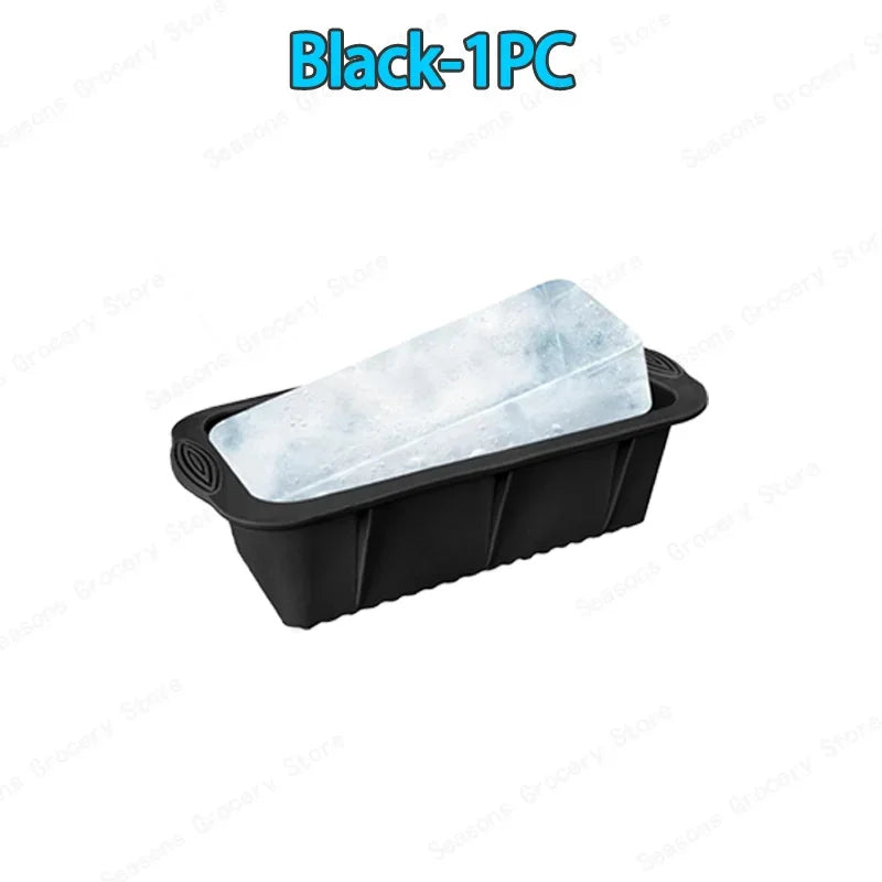 1-10PCS Extra Large Silicone Ice Cube Molds Cold Bath Ice Bucket Making Ice Cubes Cake Baking Molds New Ice Compartment Molds