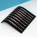 1PC, S-shaped Necklace Display Board, Color: Black, S-shaped Necklace Display Board Made of Iron and Velvet
