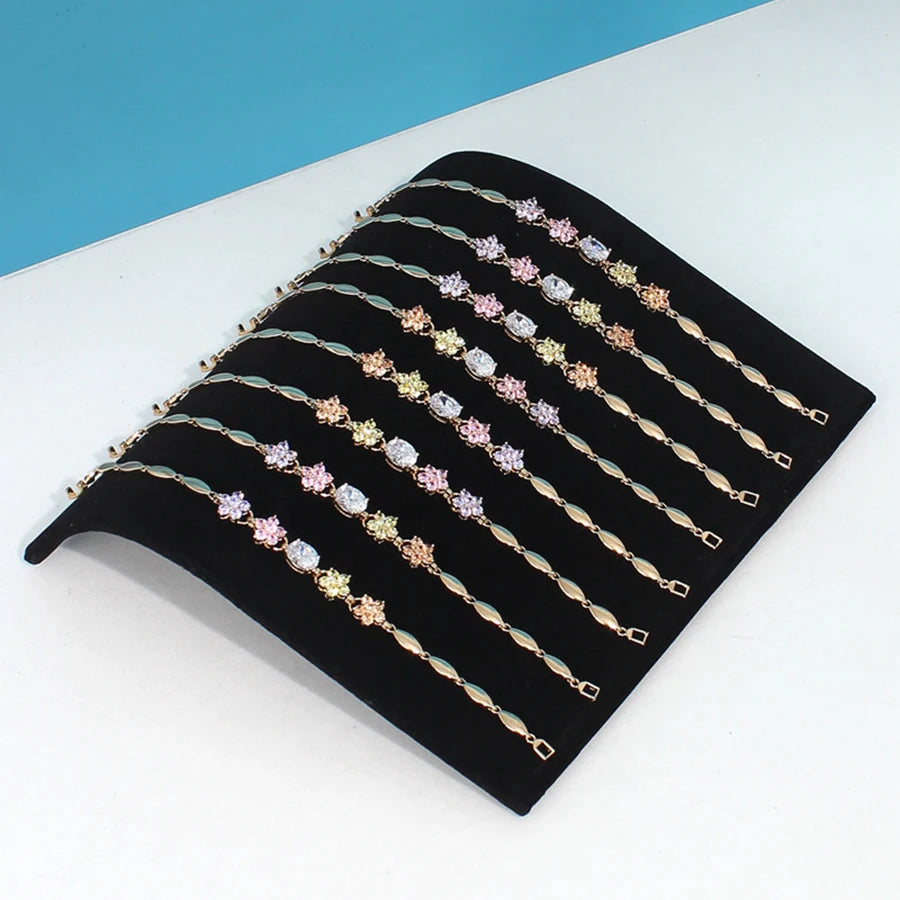 1PC, S-shaped Necklace Display Board, Color: Black, S-shaped Necklace Display Board Made of Iron and Velvet