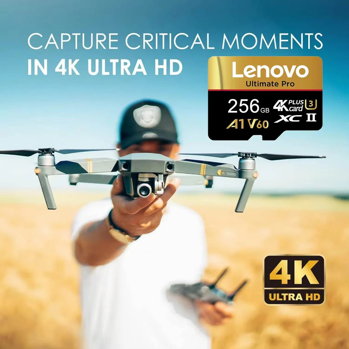 Ultra Lenovo Memory Card 512GB SD Cards TF Cards Micro SD Card 128GB 64GB Data Integrity 8K for Drone / Camera / Smartphone