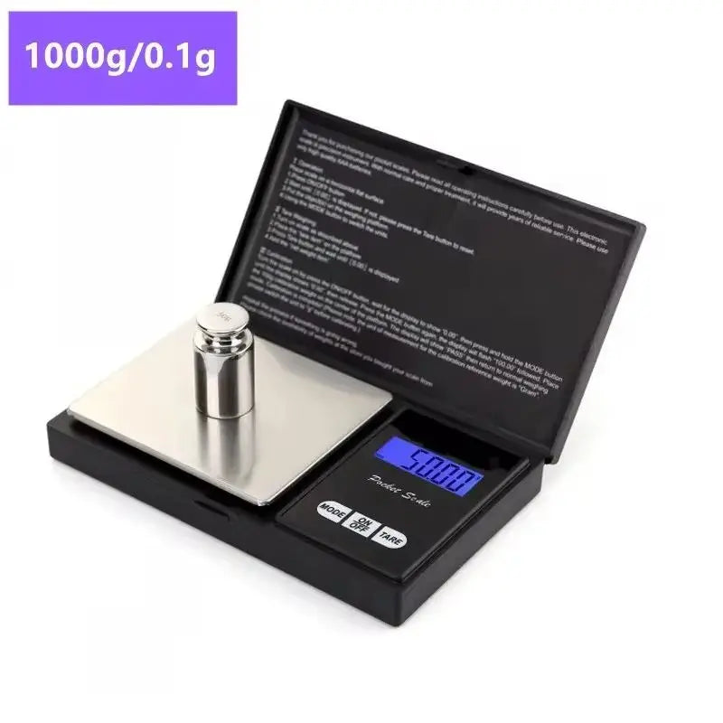 Jewelry Scales for Gold Sterling Silver Digital Scale Electronic Scales 100g/200g/300g/500g X 0.01g/0.1g Mini Pocket
