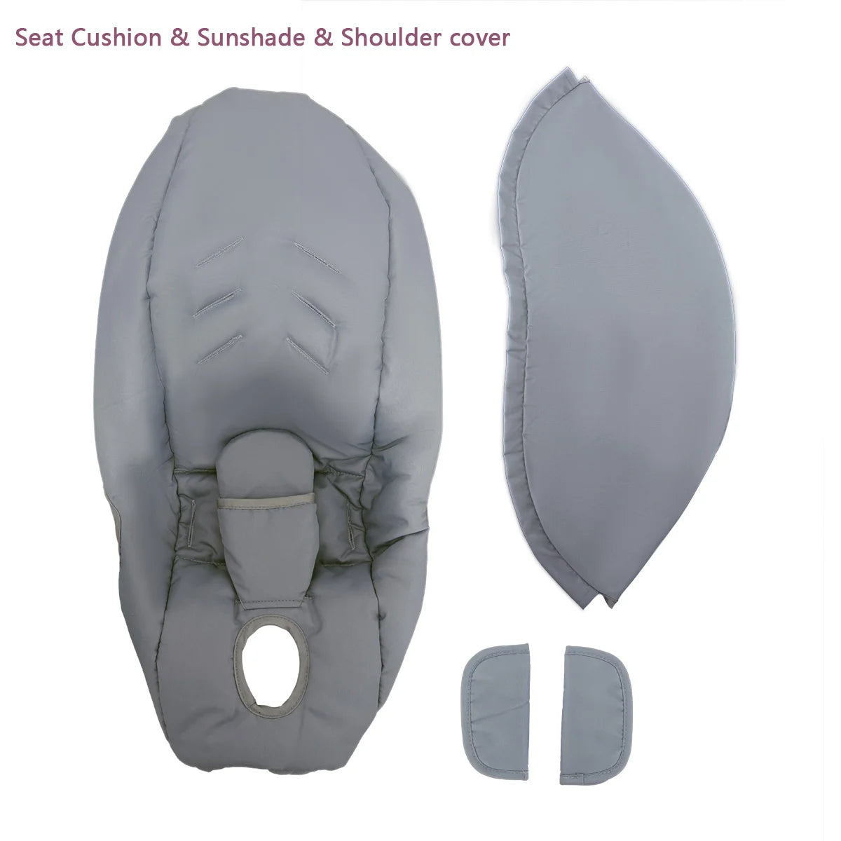 Baby Stroller 3 in 1 Raincoat Vision Rain cover Seat Cushion Sunshade Shoulder Pads For Doona & FooFoo Baby Stroller Accessories