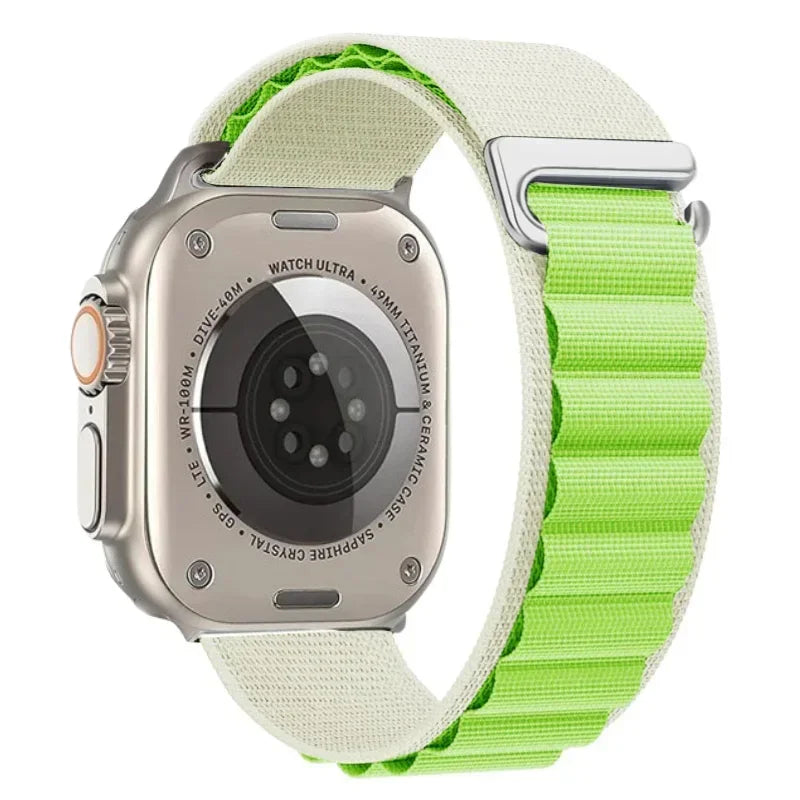 Alpine Loop Belt For Apple Watch Ultra 49mm 11 10 9 8 7 10 46mm 42mm 45mm 41mm Nylon Band iWatch Series 6 5 4 SE 44mm40mm Correa