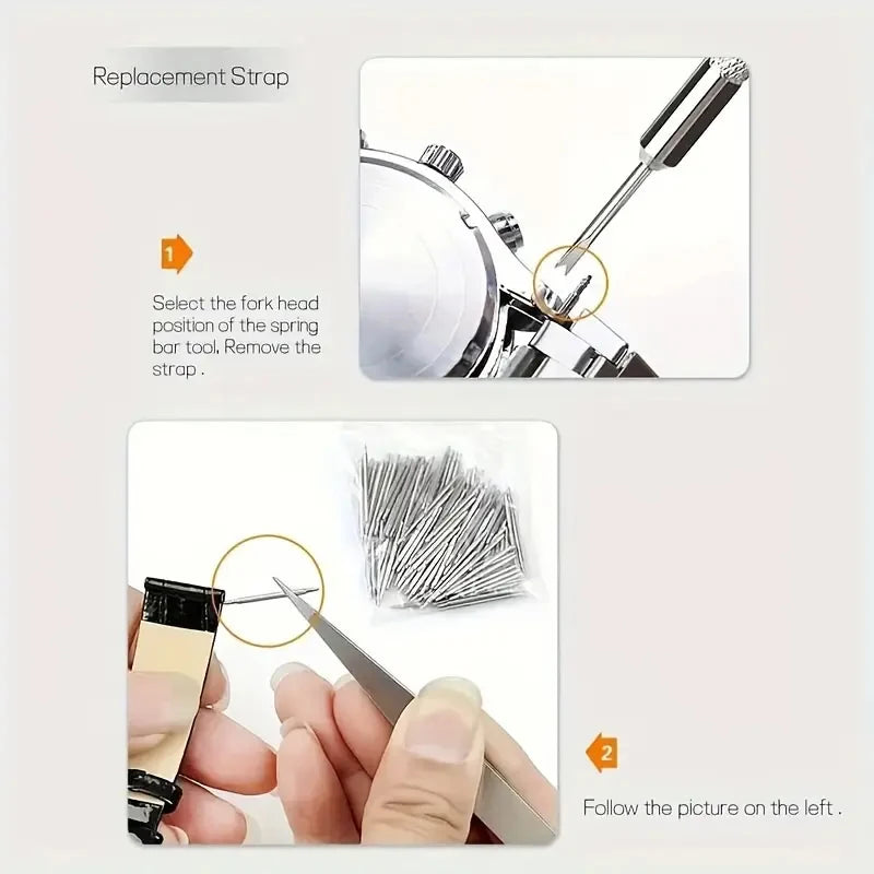 168 Watch Repair Kit - Case Disassembler Opening Rod Kit, Suitable For Watch Repair Enthusiasts - Ideal Gift For Watch Collector