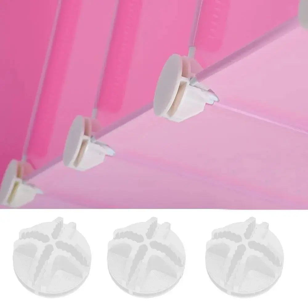 Plastic Connectors Storage Shelving Modular Organizer Cabinet Closet Clasp Buckle Clip Cross Fixing Buckle Fasteners Accessories