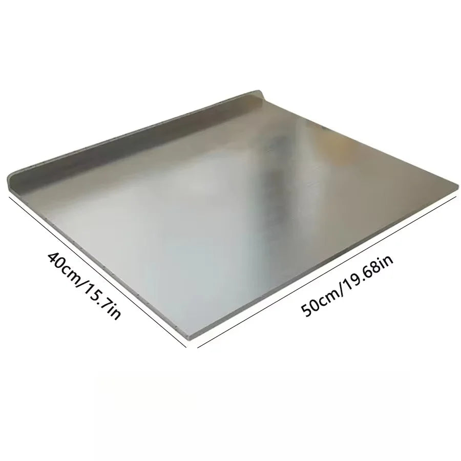 Stainless Steel Cutting Board, Multi Use for Dough Kneading, Chopping, Fruit Cutting, Antibacterial Kitchen Surface, Easy Clean