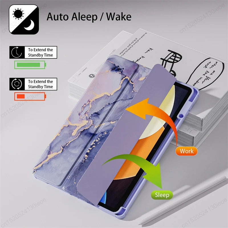 For Xiaomi RedMi Pad SE 8.7" 11" Case RedMi Pad 10.61" Pencil Holder Cover MiPad 7 6 5 Pro 11 inch Tablet Auto Sleep Funda Cover