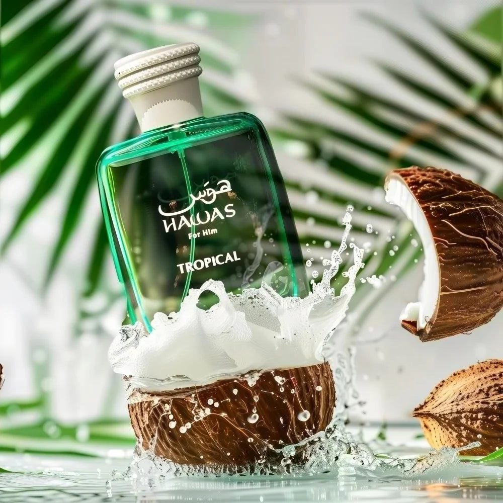Hawas Tropical Eau De Parfum Spray for Men, 100ml