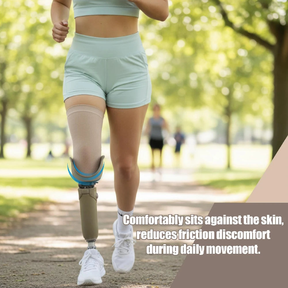 1Pcs Prosthetic Gel Socks, Skin-Friendly and Comfortable Use, Cotton and Gel Soft Liner for Daily Wear, S L Size Options