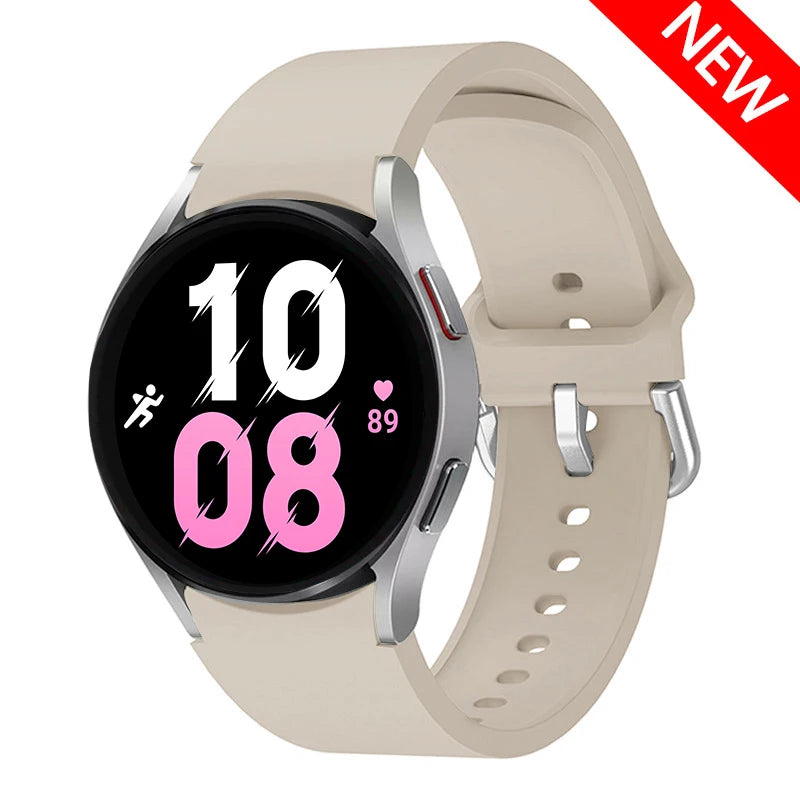 official Silicone Strap For Samsung Galaxy Watch 5 4 44mm 40mm/4Classic 46 42mm Wrist 20mm Bracelet Galaxy Watch 5 Pro 45mm Band