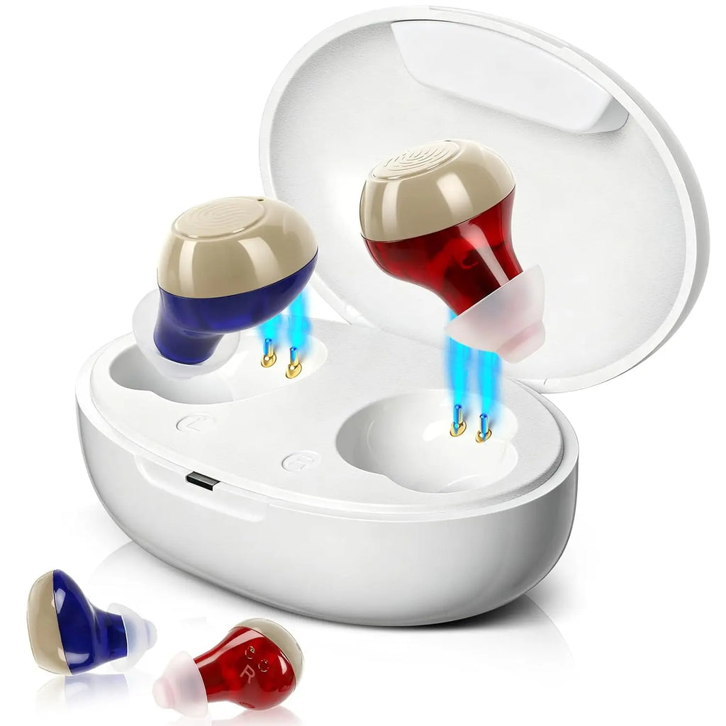 OTC Rechargeable Hearing Aid, Long Battery Life, Intelligent Noise Reduction, Excellent Comfort, Almost Invisible Hearing Aid