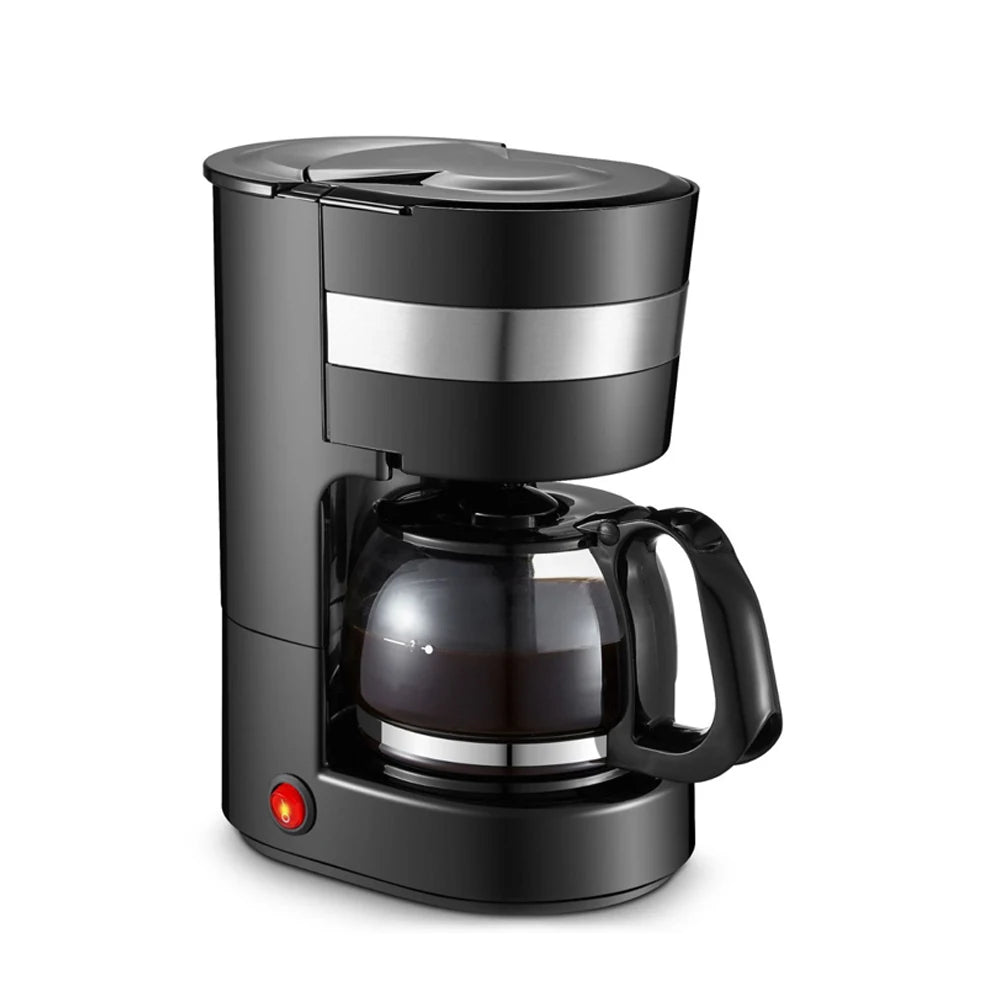 DMWD Automatic Electric Latte Espresso Coffee Maker Mini 650ml Moka Drip Cafe American Coffee Brewing Machine Tea Pot Boiler EU