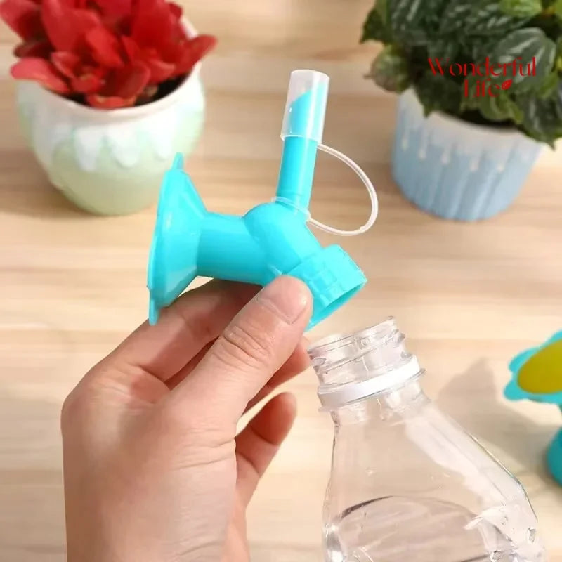 2 In 1 Watering Nozzle Sun Flower Automatic Watering Waterer Gardening Beverage Bottle Succulent Irrigation Tools