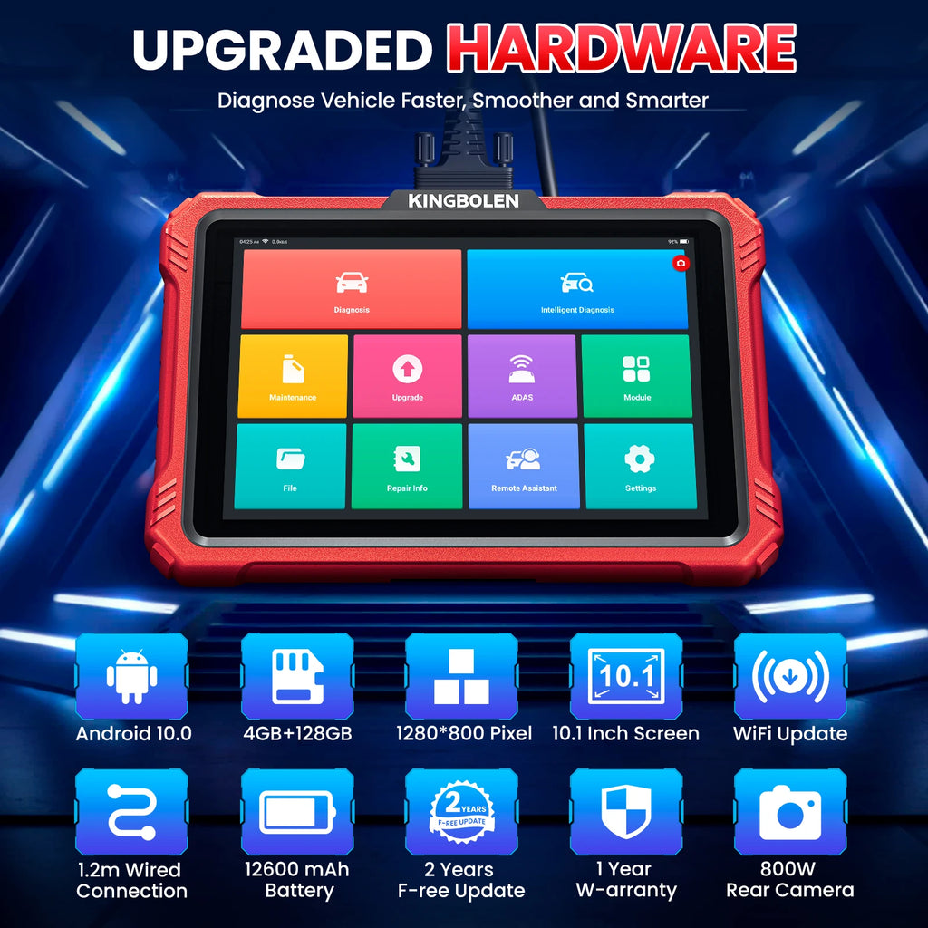 KINGBOLEN K10 ELITE Diagnostic Scanner 40+ Resets Auto Scan
