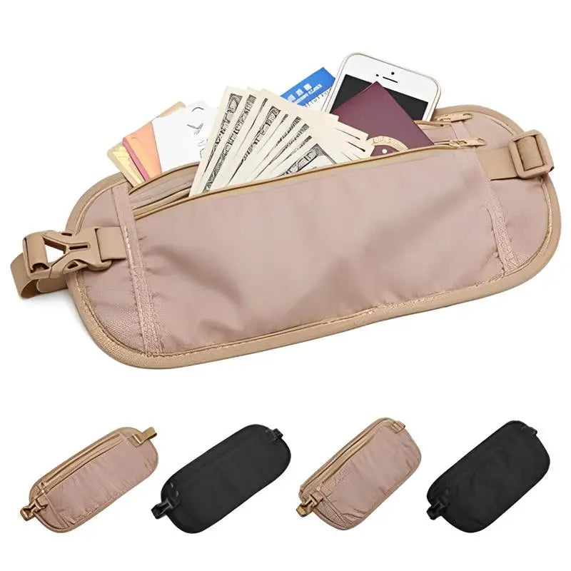 1pc Sport Running Wais Bag Invisible Travel Waist Packs Pouch For Passport Money Belt Bag Hidden Security Wallet Gift Pack