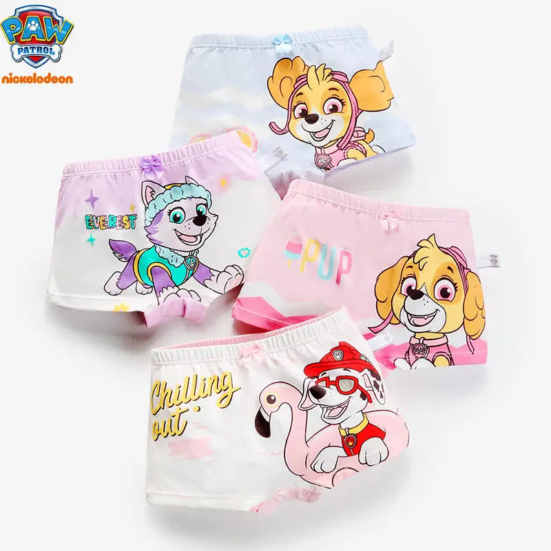 2024 New Genuine Paw Patrol Boys Girls Underpants Children Underwear Girls shorts Boxer Brief Cotton Corner Pants High Quality