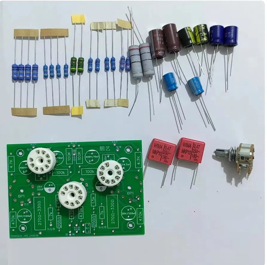 GHXAMP Kits Mini 6N2 Push-6P1 Dual Channel Tube Amplifier Board Parts 3.5W+3.5W (10cm x 7cm)