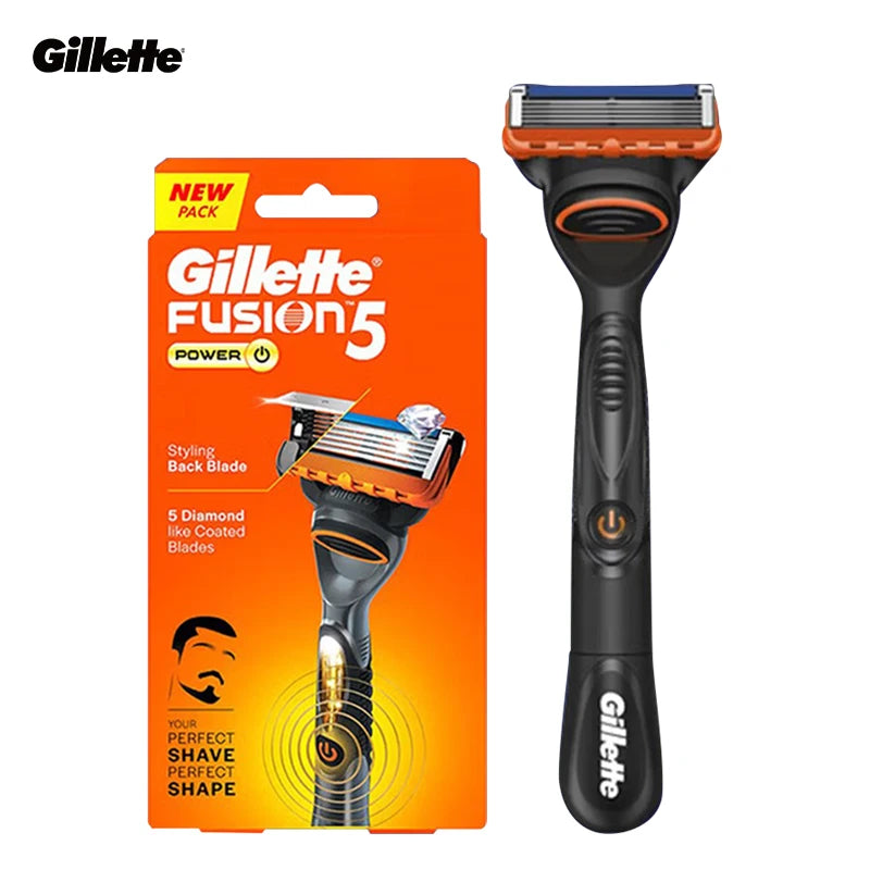 Gillette Fusion 5 FlexBall Power Razor 5 Blade Coating Micro-Vibration Technology Men's Shaver with Precision Trimmer