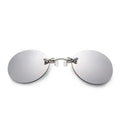 VIEWRING1-2PCS Clip On Nose Glasses Round Rimless Matrix Morpheus Sunglasses Mini Frameless Vintage Men Eyeglasses