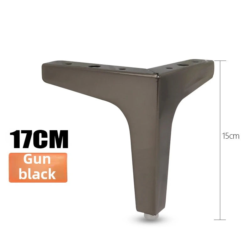 4pcs Modern furniture legs metal gold Black Iron Sofa Feet for Table Bed Chair Desk Dresser Cabinet support Furniture Hardware