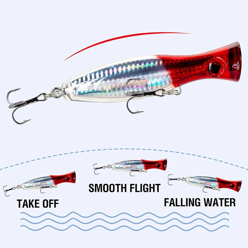 Fishing Hard False Bait Plastic Biomimetic Fish Bait 13CM/43G Tuna Heavy Sea Fishing Tool Top Water Fishing Tackle Accessories