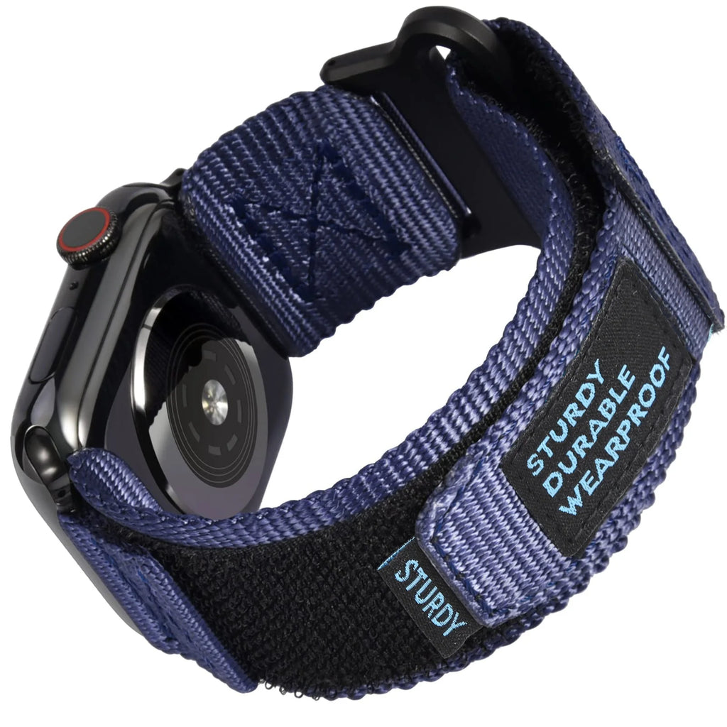 Nylon Woven Band Compatible with Apple Watch Series 9/8/7 6/5/4/SE Ultra 2/3 - Adjustable Strap for 49mm 46mm 42mm 44mm 45mm 40m