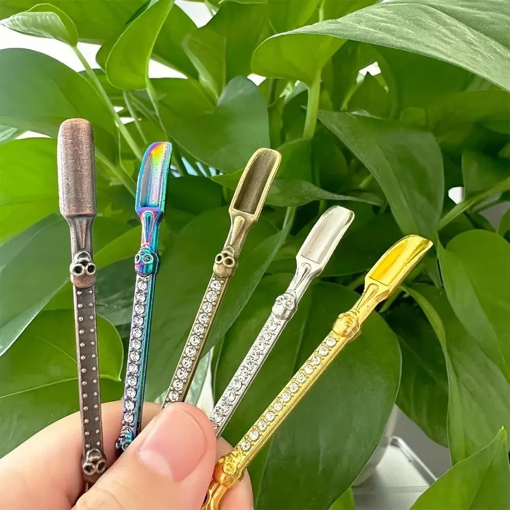 Powder Spoon Thicken Metal Spoon Micro-tuning Coffee Mini Shovel Long Handle Small Stirring Spoons Kitchen Supplies